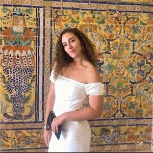 Forever 21 White Denim Dress With Pockets!!